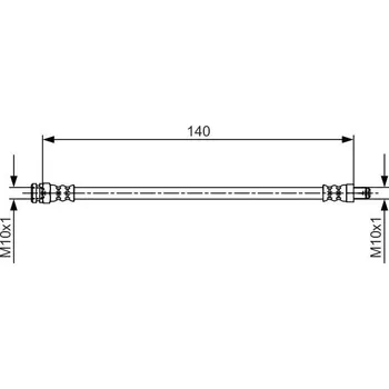 Brzdová hadice Brzdová hadice BOSCH 1 987 481 706