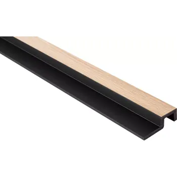 Obklad Mardom Decor VZOREK - Koncový profil k voděodolnému lamelovému panelu (dvě lamely) - pravý - 135 x 62 x 20 mm - DUB SVĚTLÝ