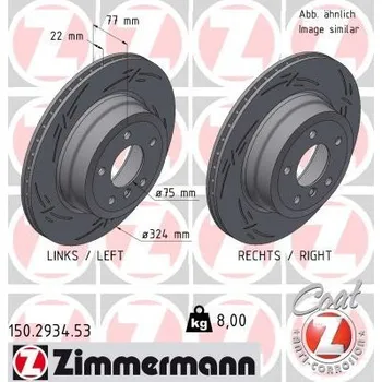 Brzdový kotouč Brzdový kotouč ZIMMERMANN 150.2934.53