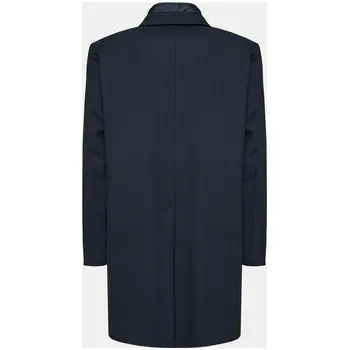Bugatti Vlněný kabát 626228-64084 Tmavomodrá Regular Fit 56