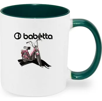 Pánské tričko Babetta, logo bílé. Fialová, 210/215 - Keramický hrnek - 350 ml