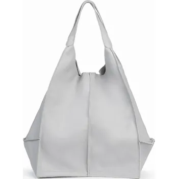 Kabelka VOOC Shopper taška z pravé kůže přes rameno VOOC; šedá