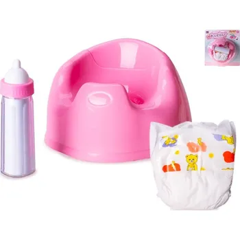 Panenka Nočník pro miminko s doplňky 3 ks