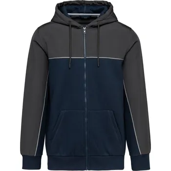 Pánská mikina Pracovní mikina s kapucí WK 410 navy-dark grey XS