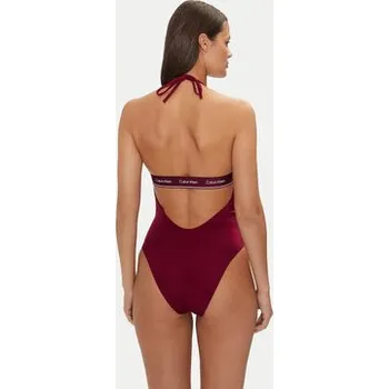 Dámské plavky Calvin Klein Swimwear Jednodílné plavky KW0KW02733 Bordó XS