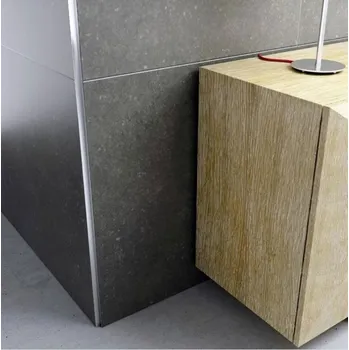 Stavební profil AX/2/10 - profil pro venkovní roh, délka 270 cm, hliník lakovaný, bílý leštěný 13216