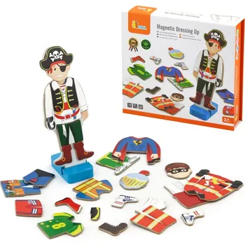 Dřevěná hračka VIGA DŘEVO Magnetické oblékání Povolání 8 stylů *DŘEVĚNÉ HRAČKY* | 224228