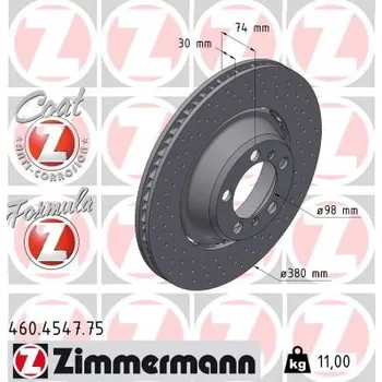 Brzdový kotouč Brzdový kotouč ZIMMERMANN 460.4547.75