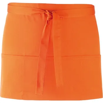 Pracovní zástěra Krátká zástěra do pasu s kapsou "Colours" PR 155 orange onesize