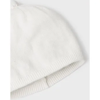 Kojenecká čepice Pletená čepička s bambulkou Mayoral 9551/50 - vel. 0m,3m, 6m,12m,18m v dárkové krabičce