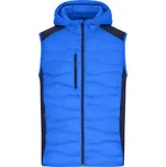 Pánská strečová fleecová vesta JN 1328 blue-navy L