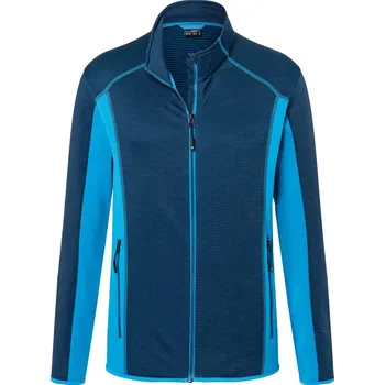 Pánská mikina Pánská trečová fleecová bunda JN 784 navy-bright blue L