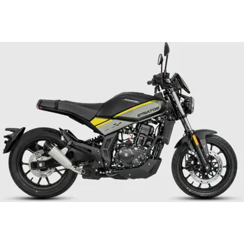 malá motorka Motocykl Stratos 125cc 4t Barton Motors Žlutá