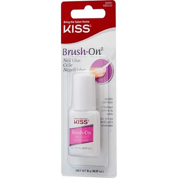 Nestandardní parfém Kiss My Face Brush-On Nail Glue - Lepidlo na nehty rychleschnoucí s aplikačním štětcem 5. ml pro ženy