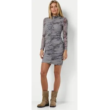 Dámské šaty Noisy May Každodenní šaty Iggy 27031596 Šedá Slim Fit XS