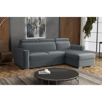 Sedací souprava Sedací souprava Petrit pravá Paros tmavě šedá