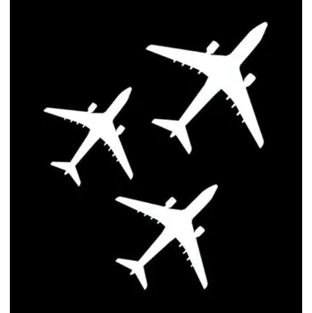 samolepka Samolepka (na auto, notebook) letadla (bílá)
