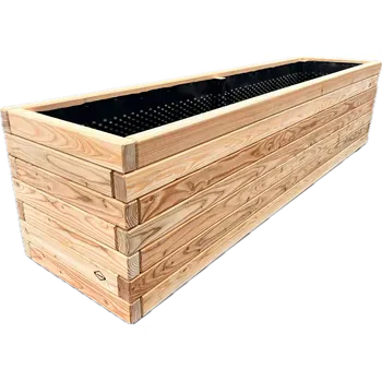 Vyvýšený záhon BudWood vyvýšený záhon modřín evropský MASIV 50 x 50 x 84 cm Bez nátěru