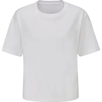 Dámské tričko Dámské crop tričko z těžké bavlny M 198 white M