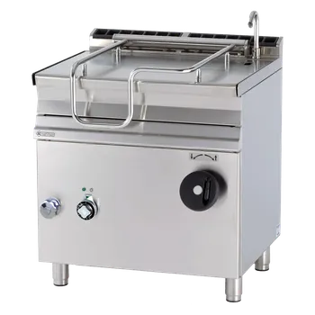 Pečicí pánev RMgastro RM - BR80-98ET/N Pánev sklopná manuální elektrická 80 l nerezové dno + záruka 3 roky