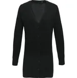 Dámský cardigan dlouhý PR 698 black 22_4XL
