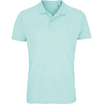 Pánská móda Pánské piqué polo z bio bavlny Planet Men arctic blue M