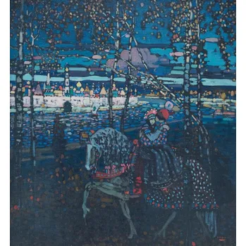 Plakát Plakát, Obraz - Riding couple (1906), Wassily Kandinsky