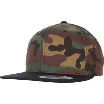Kšiltovka 6 panelová Snapback kšiltovka "Camo" 6089CF/6089CV/6089TC green camo-black onesize