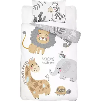 Povlečení Bambusové povlečení do postýlky ZOO 100x135+40x60