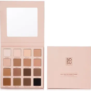 Oční stíny SOSU Cosmetics All Matte Everything paletka matných očních stínů 32 g