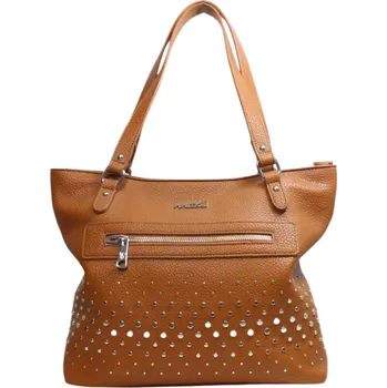 Kabelka DÁMSKÁ KABELKA PEPE MOLL 38106 Barva: HNĚDÁ, Velikost: BEZ
