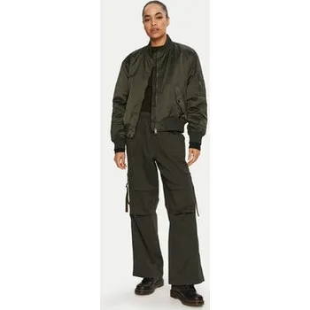 Pánský bomber Champion Bunda bomber 117578 Zelená Custom Fit S