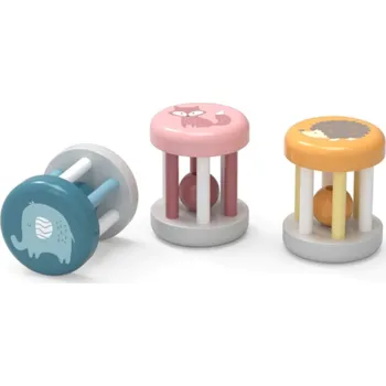 Viga Dřevěné chrastítko Růžová