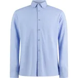 Košile piqué s dlouhým rukávem "Superwash" KK 143 light heather blue M