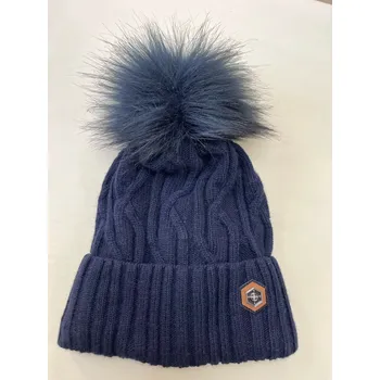 Kojenecká čepice LENNERT zimní čepice Jamiks s vlnou a kašmírem JZH135 - vel. 50,52,54,56 - tmavě modrá, 50/1,5-2 roky