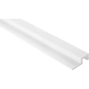Obklad Mardom Decor VZOREK - Koncový profil k voděodolnému lamelovému panelu (dvě lamely) - pravý - 135 x 62 x 20 mm - BÍLÝ