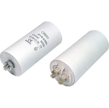 Kondenzátor Rozběhový kondenzátor 50.0 uF ( 50uf ) 450V 50/60Hz CBB60, konektory faston 6.3mm, motorový běhový kondenzátor