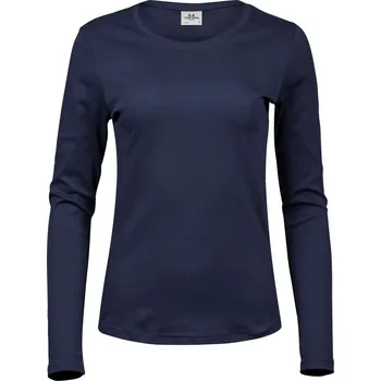 Dámské tričko Dámské tričko Interlock s dlouhým rukávem TJ 590 navy 3XL