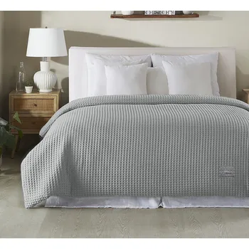 Přehoz na lůžko Přehoz/přikrývka 140x220cm eukalypt na jednolůžko