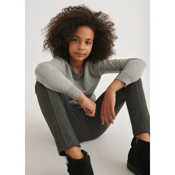 Dívčí legíny Legíny teplejší dívčí Mayoral 7586 -vel. 140,152,157,162,167 šedé a černé - černá, 140