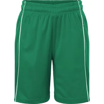 Dětské týmové kraťasy "Basic" JN 387K green-white XXL