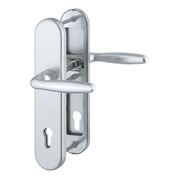 HOPPE Bezpečnostní kování Verona Provedení: klika - klika, Povrch: F9 - nerezový elox