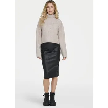 Dámské oblečení ONLY Rolák Melanie 15321177 Béžová Regular Fit S