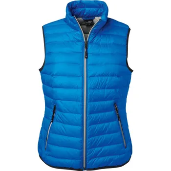 Dámská vesta Dámská péřová vesta JN 1137 cobalt-silver XXL