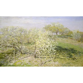 Plakát Plakát, Obraz - Spring – Fruit Trees in Bloom (1873), Claude Monet