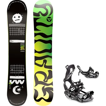 Snowboard Gravity snowboards Snowboard komplet Gravity Empatic junior 24/25 + vázání Fastec FT360 black Velikost: 135 cm, Velikost vázání: M