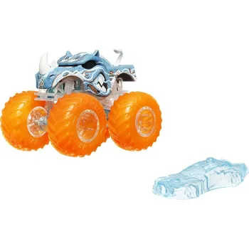 autodráha Hot Wheels Monster Trucks Power Smashers truck oranžová kola