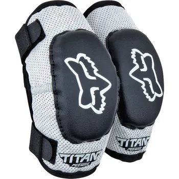 FOX Peewee Titan Youth Elbow - OS, Black/Silver MX23