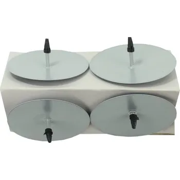 Svícen Bodce na svíčku stříbrné 4ks