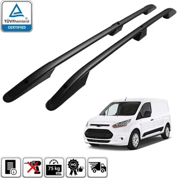 Příčník na automobil Podélné nosiče černé Ford Transit Connect, r.v. 2014-2023 - krátká verze L1